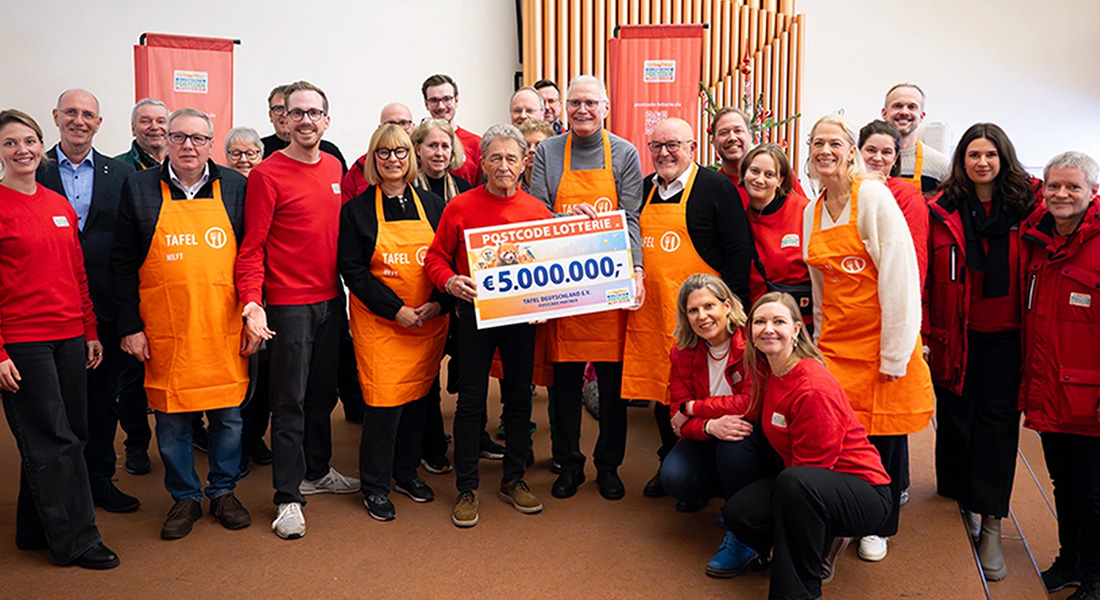 Die Deutsche Postcode Lotterie fördert die Arbeit der Tafel-Bewegung mit fünf Millionen Euro. Foto: Deutsche Postcode Lotterie